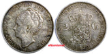 Netherlands Wilhelmina I Silver 1939  2-1/2 Gulden  KM#165