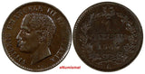 Italy Vittorio Emanuele III Bronze 1904 R 1 Centesimo XF/UNC Condition KM# 35