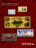 Heritage Auctions 5-7 & 9-10 January 2012 ,Orlando .World Currency Auction