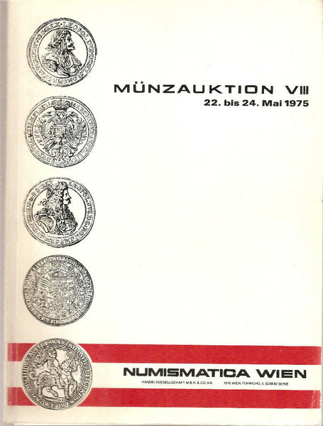NUMISMATICA WIEN VIII 1975 Ancient and World coins and Medals.