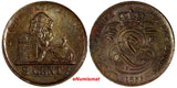 Belgium Leopold I Copper 1856 2 Centimes XF KM# 4.2 (13 534)
