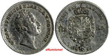 SWEDEN Oscar I Silver 1850 AG 1/16 Riksdaler  KM# 665