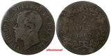 Italy Vittorio Emanuele II Copper 1867 M 2 Centesimi 2 YEARS TYPE KM# 2.1