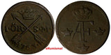 SWEDEN Adolf Frederick (1751-1771) Copper 1763 S.M. 1 Ore 1 KM# 460