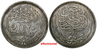 Egypt British Occupation Hussein Kamil  AH1335/1916 20 Piastres XF KM#321(10148)