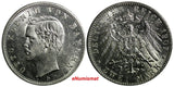 German States BAVARIA Otto Silver 1907 D 2 Mark BETTER DATE KM# 913