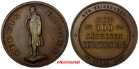 GERMANY Bronze 1887 Medal LUDWIG UHLAND (1787-1862) 100 Anniversary UNC (10169)
