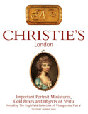 CHRISTIE'S  IMPORTANT PORTRAIT MINIATURES GOLD BOXES LONDON MAY 28,2002