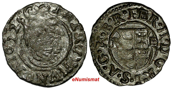 HUNGARY Ferdinand II (1619-1637) Silver 1622 KB 1 Denar KM# 63