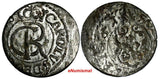 LIVONIA Riga CARL XI of Sweden (1660-1697)Silver 1661 Solidus XF KM#55 (15 108)