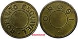 COSTA RICA TOKEN ROBERTO ESQUIVEL CARAZO - OROSI, aUNC Condition 25,5mm