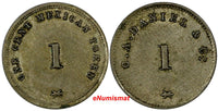 DANISH WEST INDIES 1 Cent Token C.A.DANIEL & Co (2.28g),ND (ca. 1890).XF Sieg-7
