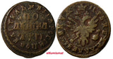 Russia PETER I Copper 1713 Polushka 2,05 g. Ilyn1;GM-77,29;D-2;B-5,SCARCE KM#114