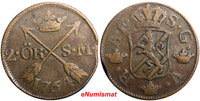 SWEDEN COPPER Adolf Frederick 1764 2 Ore,S.M  BROWN  KM#461