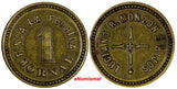 GUATEMALA ND(ca.1920) 1 REAL TOKEN Hacienda LaFlorida ,Colomba Rulau-pg.229