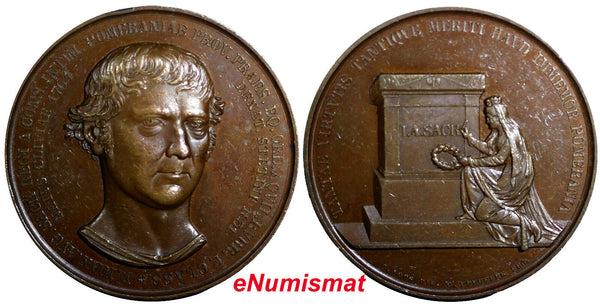 GERMANY 1764-1831 Bronze Medal Johann August Sack President Pomerania 47mm(6269)