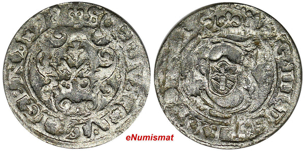 Poland.Riga.Sigismund III (1587-1632). Silver 1598 Solidus 1,03g.18mm