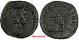 ROMAN.ROME OTACILIA SEVERA, WIFE OF PHILLIP I (AD244-49)AE SESTERTIUS/CONCORDIA