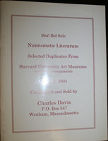 CHARLES DAVIS CATALOGUE 2004  NUMISMATIC LITERATURE  DUPLICATES FROM  HARVARD