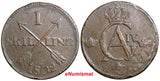 SWEDEN COPPER 1802  1 SKILLING OVERSTRUCK ON 2 ORE S.M. 1743-1768  KM#566 (2407)