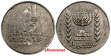 Israel  5726  //  1966 1/2 Lira Menorah KM# 36.1