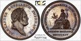 RUSSIA Medal 1814 - Alexander I - Catherine Visits London PCGS SP63 BN D-383.1-R