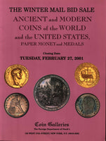 STACK'S COIN GALLERIES,ANCIENT,WORLD,US COINS,FEB.27 2001 IRISH COINS,MEDALS...