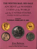 STACK'S COIN GALLERIES,ANCIENT,WORLD,US COINS,FEB.27 2001 IRISH COINS,MEDALS...