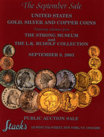 STACK'S COIN GALLERIES,US GOLD & SILVER COINS,SEP.9,2003 THE STRONG MUSEUM ...
