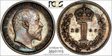 Great Britain Edward VII Silver 1906 1 Penny PCGS PL63 PROOFLIKE TONED KM#795