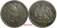 Mexico Silver 1878 ZS S 25 Centavos Zacatecas Mintage-252,000 Toned KM# 406.9