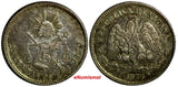 MEXICO Silver 1877 ZS S 25 Centavos Mintage-350,000  Zacatecas Mint KM#406.9 (6)