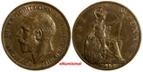 Great Britain George V (1910-1936) Bronze 1917 1 Penny WWI ISSUE KM# 810