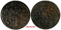 Sweden Christina (1632-1654) Copper 1634 1/4 Ore 29.45mm KM# 152.2 (14 604)