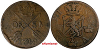 Sweden Frederick I 1748 2 Ore, S.M.Avesta Mint.Mintage-461,000 KM# 437 (14 597)