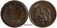 MEXICO 1897 CN 1 Centavo Small "N" Mintage-300,000 Culiacan Mint KM#391.1(14536)