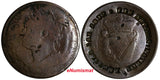 IRELAND Copper ND (c.1850) Token Large Cent Countermark