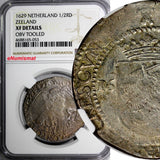 Netherlands ZEELAND Silver 1629 1/2 Daalder NGC XF DETAILS SCARCE KM# 25