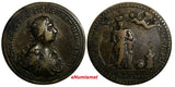 GREAT BRITAIN 1761 CORONATION MEDAL OF CHARLOTTE 34mm By Lorenz Natter.(14441)
