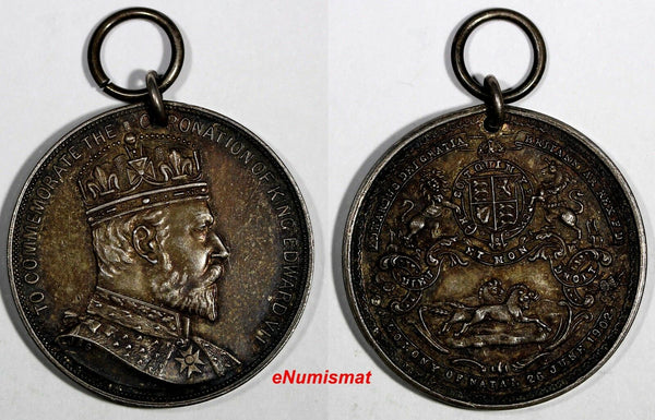 GREAT BRITAIN Medal 1902 CORONATION EDWARD VII COLONY OF NATAL IN SOUTH AFRICA