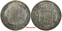 Mexico SPANISH COLONY Charles IV Silver 1794 MO FM 8 Reales KM# 109