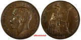 GREAT BRITAIN George V (1911-1936) Bronze 1921 Penny  KM# 810 (14 884)