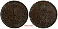Denmark Frederik VIII Bronze 1907 1 Ore  KEY DATE Ch UNC KM# 804