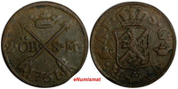 SWEDEN Adolf Frederick Copper 1761 S.M. 2 Ore Mintage-422,000 KM# 461 (15149)