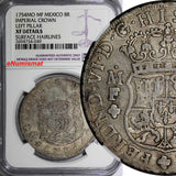 Mexico Ferdinand VI 1754 MO-MF 8 Reales NGC XF DETAIL RARE CROWN KEY KM#104.2(9)