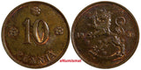 Finland Copper 1939 10 Pennia  KM# 24 (17 982)